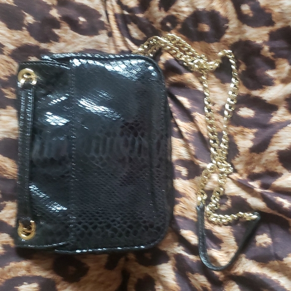 Michael Kors Black Python Print Crossbody Bag - Picture 2 of 3